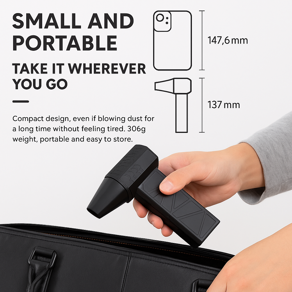 MEGA SALE 50%🔥X3 Turbo Air Duster – 130K RPM for Electronics & Outdoor 💨 52m/s | ⚙️ Brushless | 🔋 USB