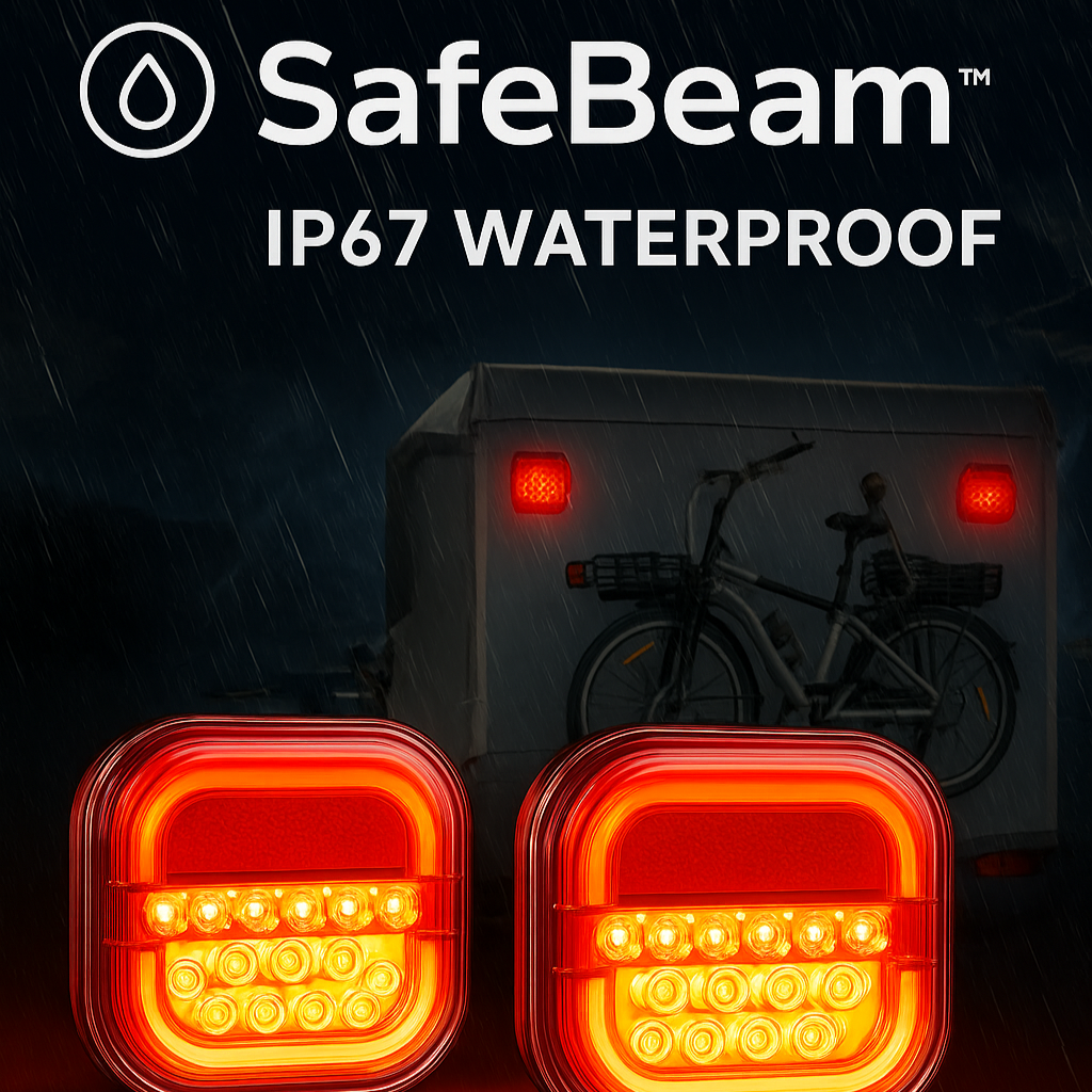 SafeBeam™ Dual LED Wireless Trailer Light - 1 Kit 2 PCS