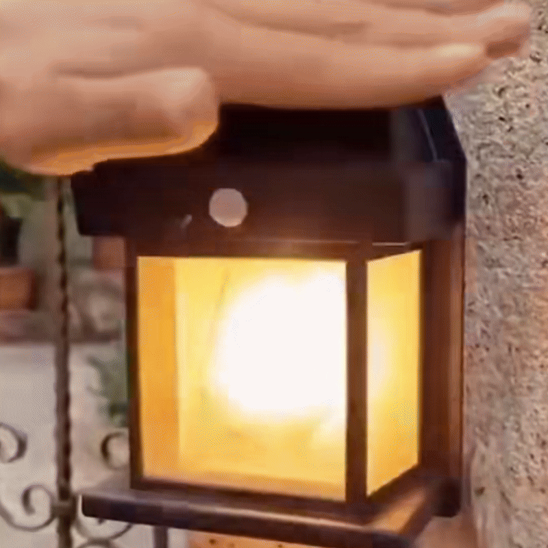 PorchVibe™ Outdoor Solar-Powered  Motion Sensor Wall Light