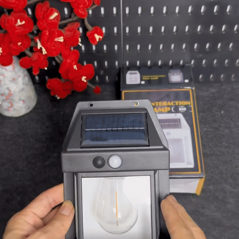 PorchVibe™ Outdoor Solar-Powered  Motion Sensor Wall Light