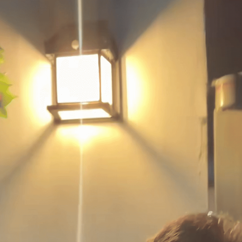 PorchVibe™ Outdoor Solar-Powered  Motion Sensor Wall Light