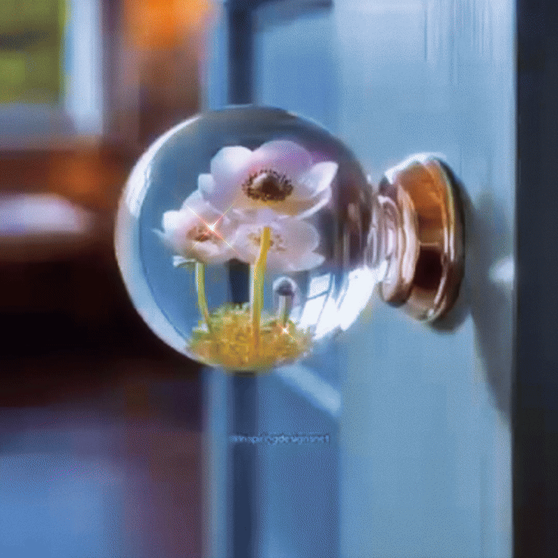 ๐ฎ Nature-Inspired 3D Resin Decorative Door Knob โ Handcrafted Artistic Handle