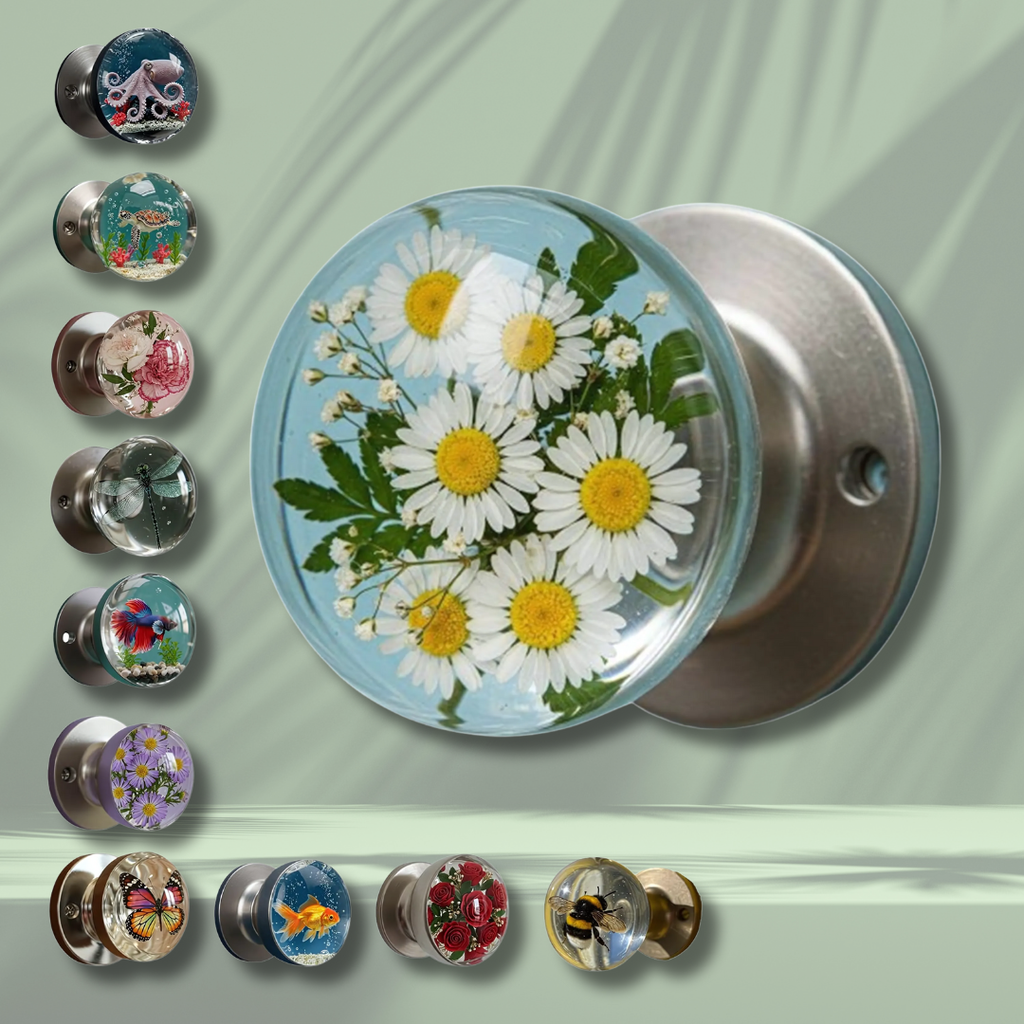 ๐ฎ Nature-Inspired 3D Resin Decorative Door Knob โ Handcrafted Artistic Handle