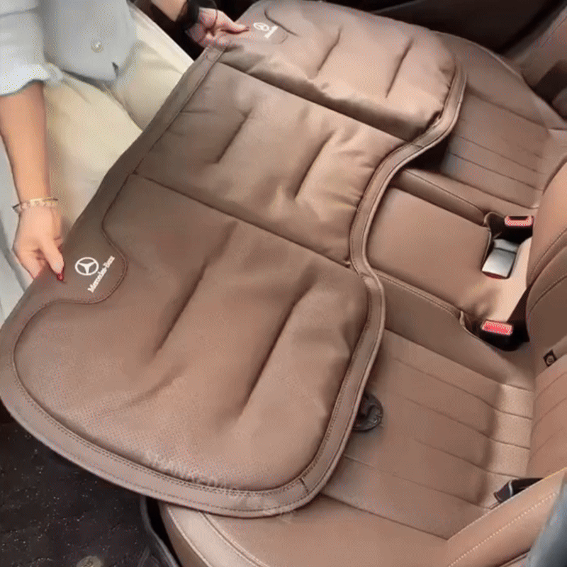 Nappa Leather Car Seat Cushion with Lumbar Support