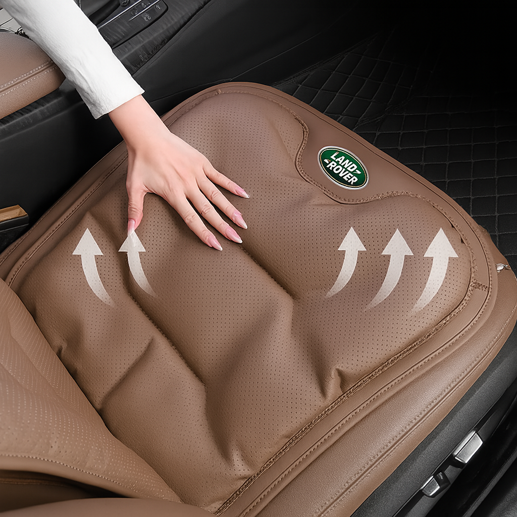 Nappa Leather Car Seat Cushion with Lumbar Support