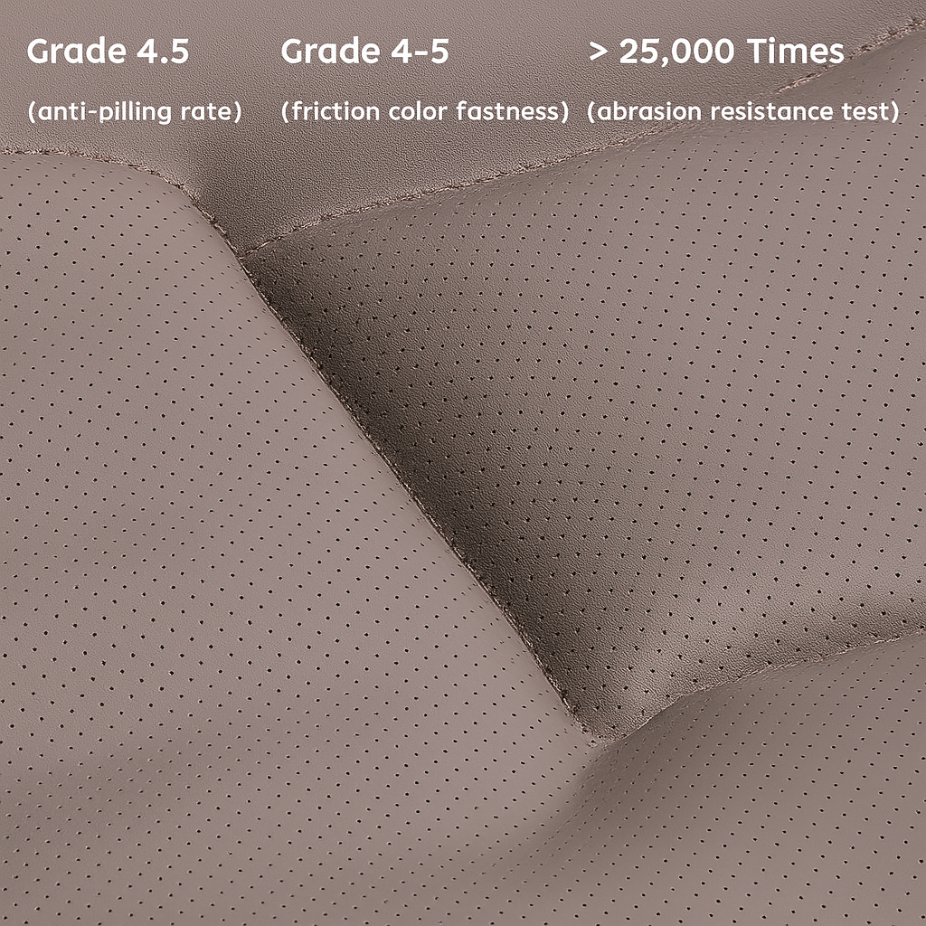 Nappa Leather Car Seat Cushion with Lumbar Support